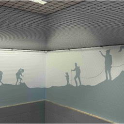 Plafond bescherming netten van Kusters Nettenbedrijf